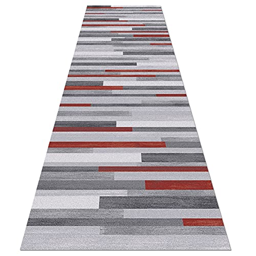 YJRBZ Korridor Teppich Läufer Flur Teppichläufer Flurläufer 1m 1,5m 2m 2,5m 3m 3,5m 4m 4,5m 5m 5,5m 6m Extra lang grau Runner Teppich - Breite 60cm 70 cm 80 cm 90 cm 100 cm 120 cm von YJRBZ