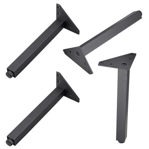 Tischbeine 12cm, 4 Stück Höhenverstellbar Möbelfüße Schwarz Tischfüße Höhe: 6-30cm Sockelfuß Aluminiumlegierung | Eloxierte Oberfläche | Couchtisch TV Tisch Beistelltische Kommode-12cm/4.7" Tischbeine 12cm, 4 Stück Höhenverstellbar Möbelfüße Schwarz Tischfüße Höhe: 6-30cm Sockelfuß Aluminiumlegierung | Eloxierte Oberfläche | Couchtisch TV Tisch Beistelltische Kommode-12cm/4.7" von YJRZYQKXKL