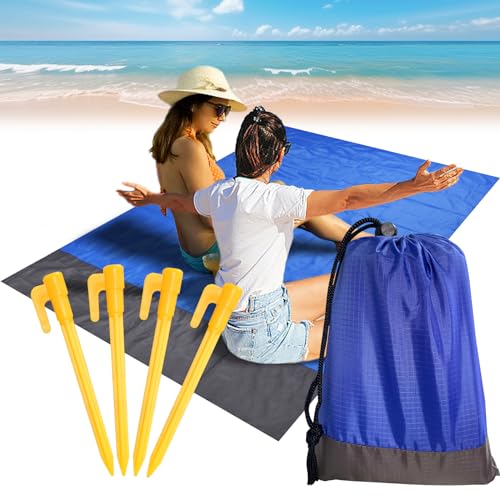 YJSDDNTY Picknickdecke, Sandfreie Strandmatte Wasserdicht, Faltbare Picknickmatte, Übergroße Campingmatte für Outdoor Garden Park Grass Travel Wandern（145 × 200cm） von YJSDDNTY