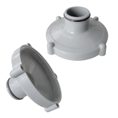 YJSDDNTY Poolsauger Adapter für Saugschlauch ，2pcs Der graue Adapter Schnelle Reinigung des Pools， (Ø 80 mm auf Ø 32 mm)，ideal für Verschiedene Poolreinigungsanforderungen. ﻿ von YJSDDNTY