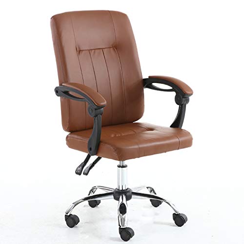YJSGNMZA Bürostuhl mit hoher Rückenlehne und ergonomischem Design, Dreh- und Kippfunktion für ultimativen Komfort, verstellbare Höhe, atmungsaktives Netzgewebe, perfekt für Zuhause und Büro (Braun B) von YJSGNMZA