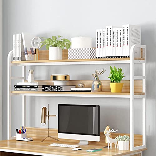 YJSGNMZA Top Bookshelf Bücherregal – Vielseitiger Aufbewahrungs-Organizer mit verstellbaren Regalen, ideal für das Home Office, das Studentenwohnheim, das Wohnzimmer und kleine Räume (A 80 cm) von YJSGNMZA