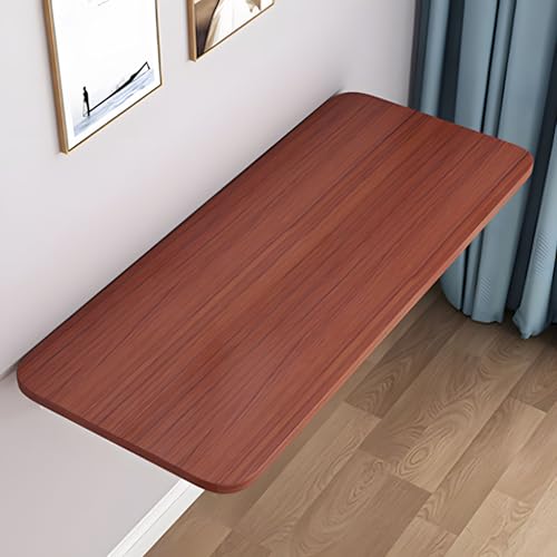YJSGNMZA Vielseitiger Arbeits- und Esstisch, platzsparendes Design, multifunktionaler Hängetisch für Home Office und kleine Räume, ideal zum Arbeiten und Essen (Teakfarbe 100 x 50 cm) von YJSGNMZA