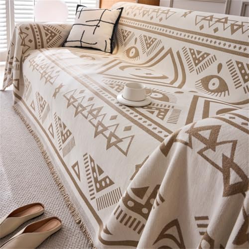 Bohemian Sofabezug Weiche Chenille Sofa üBerzug FüR 1 2 3 4 Sitzer L Form SofaüBerwurf Ecksofa Couch üBerzug,Universelle Anti Rutsch Hund Katze Sofa Cover,Star,Line,Blanket,Decke (Khaki,180x180cm) Bohemian Sofabezug Weiche Chenille Sofa üBerzug FüR 1 2 3 4 Sitzer L Form SofaüBerwurf Ecksofa Couch üBerzug,Universelle Anti Rutsch Hund Katze Sofa Cover,Star,Line,Blanket,Decke (Khaki,180x180cm) von YJSZY