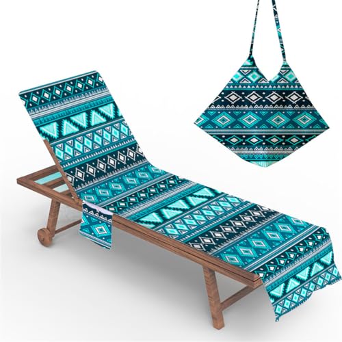 Mikrofaser Handtuch FüR Sonnenliege Bunte Streifen Strandtuch Schnelltrocknend Strandhandtuch Schonbezug FüR Strandkorb Gartenliege Liegenauflage SchwimmbäDer Gartenhotels (Farbe 5, 73 x 210 cm) von YJSZY