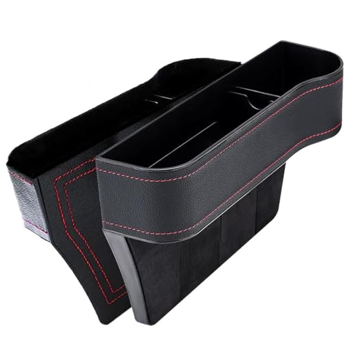YJTYC 2 Stück Autositz Leder Aufbewahrungsbox,für Honda ZR-V 2022 2023 2024, Autositz Gap Organizer Storage Box Getränkehalter Zubehör von YJTYC
