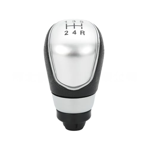 YJTYC Schaltknauf Abdeckung für Ford S max 2007-2013, Manuelles Getriebe Schalthebel Abdeckung Auto Schaltknaufabdeckung Schaltgriffabdeckung,Silver-5-speed von YJTYC