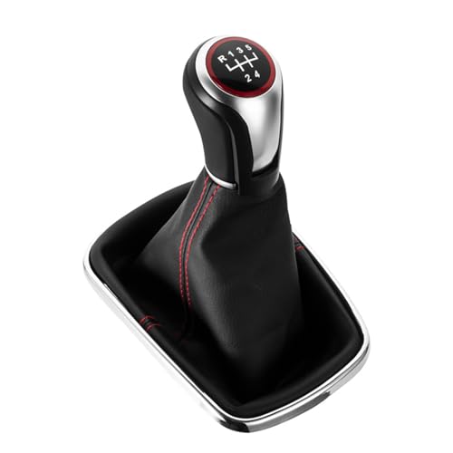 YJTYC Schaltknauf Abdeckung für VW GOLF 4 1998-2004, Manuelles Getriebe Schalthebel Abdeckung Auto Schaltknaufabdeckung Schaltgriffabdeckung,Red line-5-speed YJTYC Schaltknauf Abdeckung für VW GOLF 4 1998-2004, Manuelles Getriebe Schalthebel Abdeckung Auto Schaltknaufabdeckung Schaltgriffabdeckung,Red line-5-speed von YJTYC