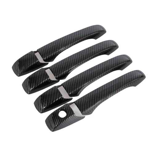 YJTYC Türgriffabdeckung Auto Außen für Jeep Grand Cherokee 2011-2020 - Hochwertige ABS Kunststoff Abdeckungen mit Kratzschutz für Autotüren,Ordinary Handle-Carbon Fiber von YJTYC