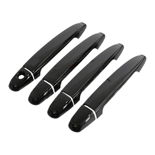 YJTYC Türgriffabdeckung Auto Außen für Toyota Highlander 2008-2013 - Hochwertige ABS Kunststoff Abdeckungen mit Kratzschutz für Autotüren,Ordinary Handle-Bright Black von YJTYC