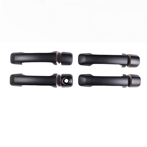 YJTYC Türgriffabdeckung Auto Außen für Toyota Tundra 2007-2021 - Hochwertige ABS Kunststoff Abdeckungen mit Kratzschutz für Autotüren,Single-Hole Handle Set 8 Pieces- Matte Black von YJTYC