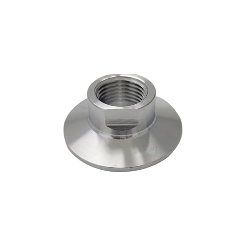 YJUHADWPBZ 1pc 1/4" 3/8" 1/2" 3/4" 1" NPT Female TC25.4 1.5" 2" Tri Clamp 304 Stainless Steel Pipe Fitting Connector Adapter Homebrew(TC 50.5mm,1") von YJUHADWPBZ