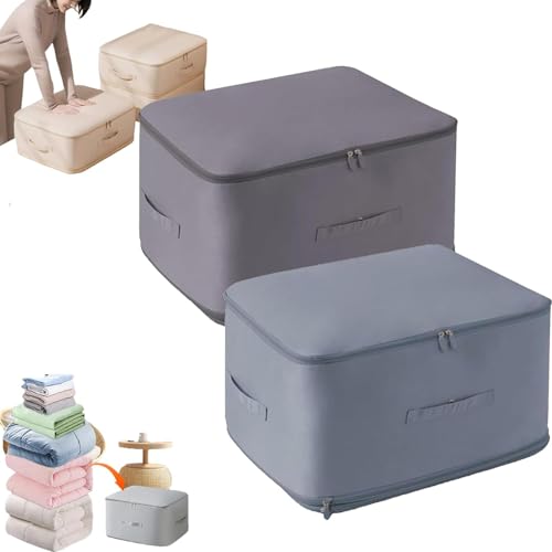 YJWZ Ultra Platzsparender Selbstkomprimierender Organizer,Koffer Organizer Set,Platzsparende Aufbewahrungstasche,Groß Selbstkomprimierende Organizertaschen for Bettdecken Kleidung Decken von YJWZ