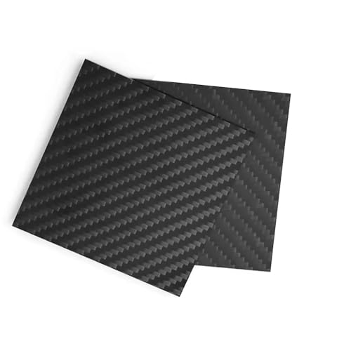 1 Stück 3K-Kohlefaserplatte, Twill, Matt – 0,2–10 Mm Dick, Größen 50 X 50 Mm Bis 200 X 300 Mm – Hohe Härte, Hitzebeständig For Fahrradrahmen, CNC-Projekte(200mmx200mm,4mm) von YJXYJQ