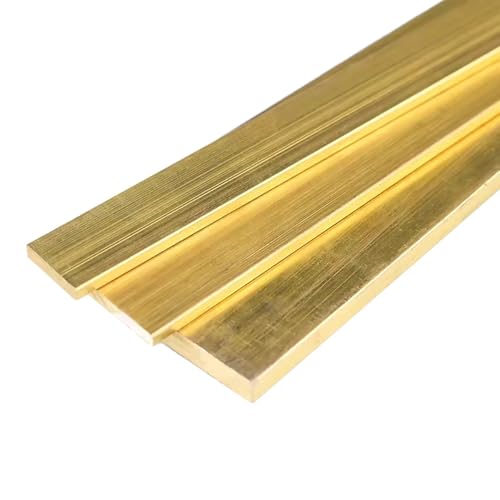 1 Stück H59 Messing-Flachplatte, 500 Mm Länge, 2 Mm Dick, For Heimwerker, Klempnerarbeiten, Dekorative Beschläge – Einfach Zu Schneiden Und Zu Bohren(2x15x500mm) von YJXYJQ