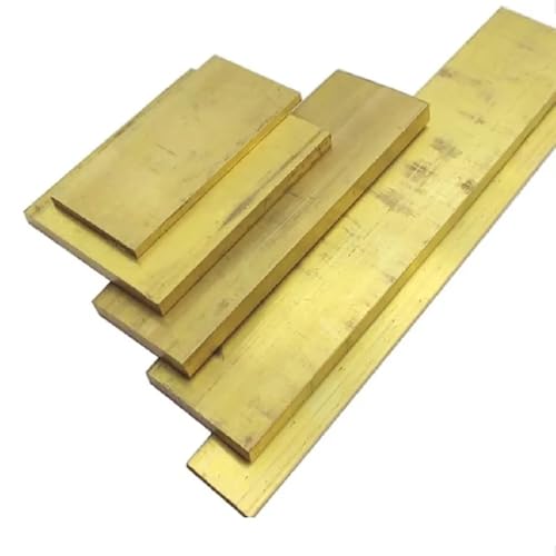 1 Stück H59 Messingstange, 8/10/12/15/20 Mm Dicke – Korrosionsbeständig For Sanitär- Und Bastelprojekte(Length 500mm,8x20mm) von YJXYJQ