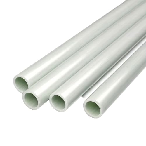 10 Stück 1000 Mm Weiße Fiberglas-Isolierrohre | Hochfestes, Hohles, Starres Rohr (Außendurchmesser 3–25 Mm) | Ideal For Kunsthandwerk, Geschenke, Modellflugzeuge(14x8x1000mm) von YJXYJQ
