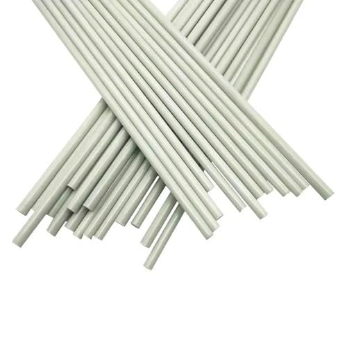 10 Stück Massive Fiberglasstäbe, Durchmesser 0,8–10mmx500mm, DIY-Isolierstäbe In Weiß/Schwarz For Modellflugzeuge, Bastelunterstützung(White,3.0x500mm) von YJXYJQ