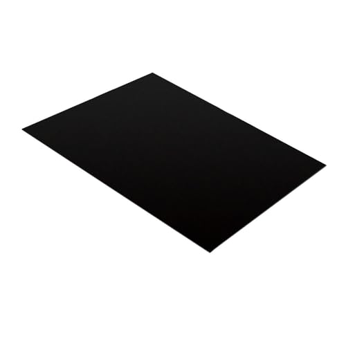 10 Stück Weiß/schwarz Mattierte Polypropylenplatten 100mm X 200mm – 0,3–2mm Dick, Hitze-/korrosionsbeständig – Ideal For Bastelarbeiten, Modellbau Und Dichtungsabdichtung(Black,100x200x2mm(10pcs)) von YJXYJQ