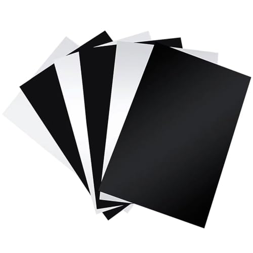 10 Stück Weiß/schwarz Mattierte Polypropylenplatten 148x210mm – 0,3–2mm Dick, Hitze- Und Korrosionsbeständig – Perfekt For Bastelarbeiten Und Modellbau Im Kleinen Maßstab(White,210x148x0.6mm(10pcs)) von YJXYJQ