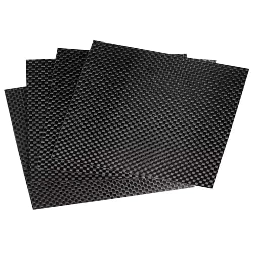 3K-Kohlefaserplatte, 1 Stück, 0,2–10 Mm Dick, Matt, Glatt, Starre Verbundplatte Mit Hoher Härte, Größen 50 X 50–200 X 300 Mm For CNC-Modelle/Automobile(50mmx100mm,0.4mm) von YJXYJQ