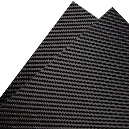 3K-Kohlefaserplatte, Twill, Matt – 1 Stück, Hohe Verbundhärte, 0,2–10 Mm Dick, Verschiedene Größen – Schlagfest For Bauwesen, Sportgeräte(150mmx150mm,0.6mm) von YJXYJQ