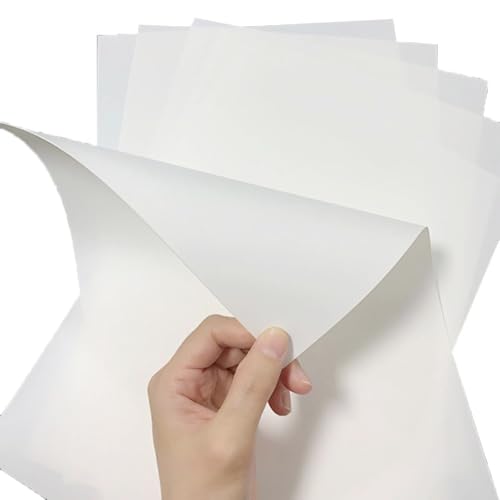 5 Stück PP-Kunststoffplatten For Heimwerkerarbeiten, 200 X 300 Mm (0,3–2 Mm), Doppelseitig Mattiert, Weiß/schwarz, Wasserdicht, Langlebiges Dichtungs- Und Schablonenmaterial(White,200x300x0.5mm) von YJXYJQ