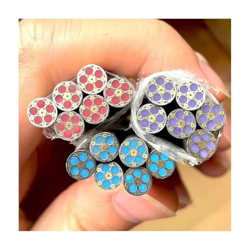 6 Mm Mosaikstift Zur Messerherstellung – 60 Mm Dekorative Harzniete (1-teilig) | Durchgehendes Muster For Individuelle Griffe | Blau, Rot, Lila(Red 1pc) von YJXYJQ