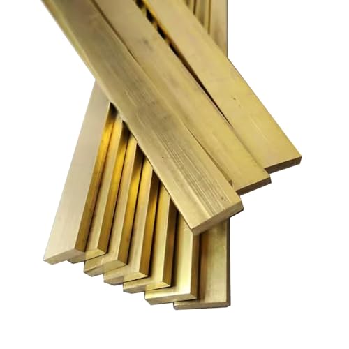 H59 Massivmessing-Flachstange, 8–20 Mm X 10–50 Mm X 100–500 Mm (1 Stück) – Präzisionsgefertigt For Heimwerker- Und Mechanische Reparaturen(Length 100mm,8x40mm) von YJXYJQ
