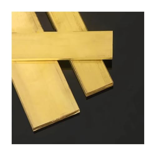 H59 Messing-Flachstange, 3 Mm Dick, 500 Mm Langer Massiver Messingstreifen, Hohe Bearbeitbarkeit Und Korrosionsbeständigkeit, 1 Stück – Ideal For Schmuckherstellung(3x5x500mm) von YJXYJQ