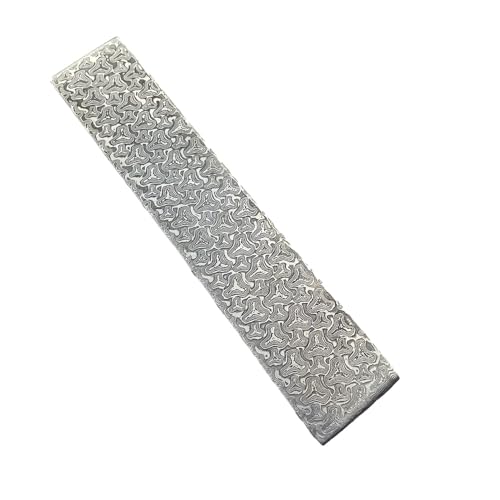 Rohling For Messerklinge Aus VG10-Damaststahl, Wärmebehandelt HRC 57–59, 16/22 Cm Länge, 10 Muster For Die DIY-Messerherstellung (1 Stück) – Erneutes Ätzen For Freilegen Des Musters(Helmet,220x30x3mm) von YJXYJQ