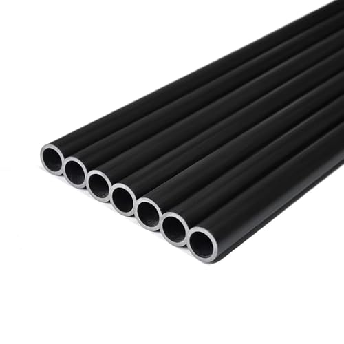 Schwarze Pultrudierte Fiberglasrohre, 21 Größen, 2 Stück, 500 Mm – Hohe Belastbarkeit, Korrosionsbeständig, Isoliert For Zelt-/Drachenbau (Außendurchmesser 3–25 Mm)(16x12x500mm) von YJXYJQ