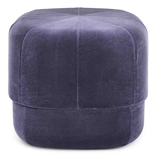 YJYJY Hocker, geometrischer Pouf/rundes gepolstertes Sofa, Wohnzimmer, Ankleidezimmer, Wechselschuhe, gepolstert, Kastanienbraun von YJYJY