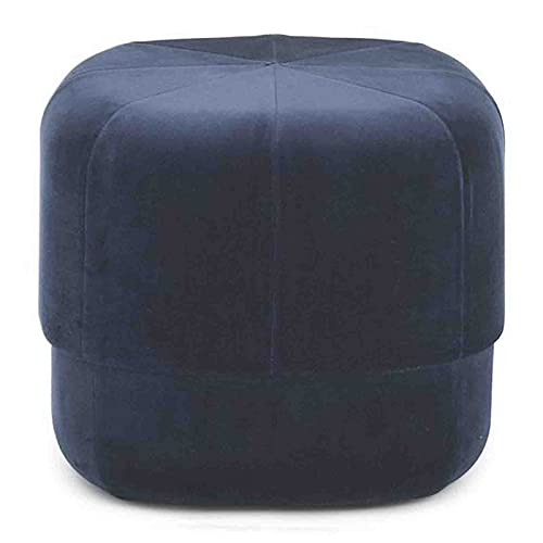 YJYJY Hocker, geometrischer Pouf/rundes gepolstertes Sofa, Wohnzimmer, Ankleidezimmer, Wechselschuhe, gepolstert, Kastanienbraun von YJYJY