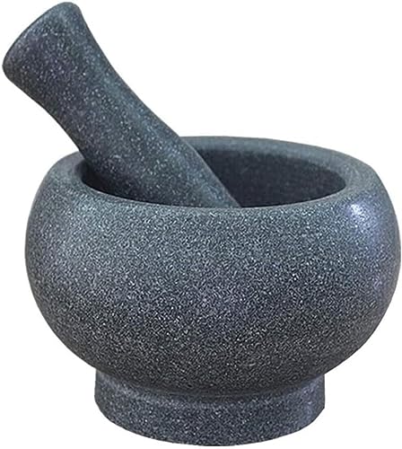 YJYJY Mörser und Stößel Set Granit Guacamole Granit Groß von YJYJY