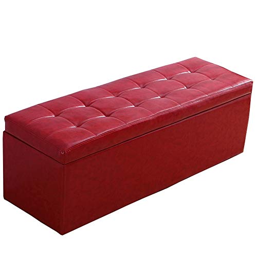 YJYJY Ottomane Bank, Kunstleder-Sitzsofa mit hochelastischem Schwamm – Haushaltsschließfach-Fußhocker mit Klappdeckel YJYJY Ottomane Bank, Kunstleder-Sitzsofa mit hochelastischem Schwamm – Haushaltsschließfach-Fußhocker mit Klappdeckel von YJYJY