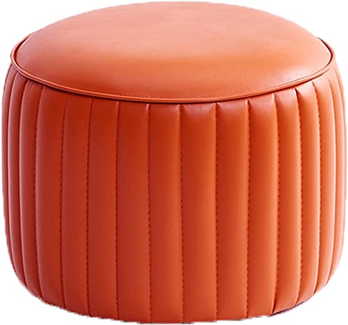YJYJY Runder PU-gepolsterter Fußhocker, moderner Heim-Wohnzimmer-Schlafzimmer-Liegesitz, Sofastuhl, Wickelschuh YJYJY Runder PU-gepolsterter Fußhocker, moderner Heim-Wohnzimmer-Schlafzimmer-Liegesitz, Sofastuhl, Wickelschuh von YJYJY