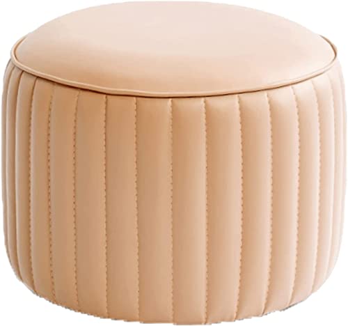 YJYJY Runder PU-gepolsterter Fußhocker, moderner Heim-Wohnzimmer-Schlafzimmer-Liegesitz, Sofastuhl, Wickelschuh YJYJY Runder PU-gepolsterter Fußhocker, moderner Heim-Wohnzimmer-Schlafzimmer-Liegesitz, Sofastuhl, Wickelschuh von YJYJY
