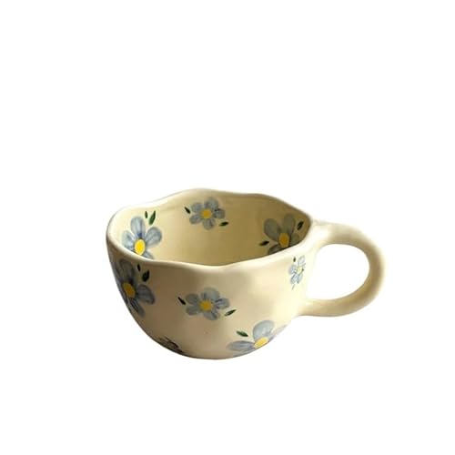 YJYJY Tasse Keramikbecher Kaffee Handgefertigte Unregelmäßige Blume Milch Hafer Frühstück Tee YJYJY Tasse Keramikbecher Kaffee Handgefertigte Unregelmäßige Blume Milch Hafer Frühstück Tee von YJYJY