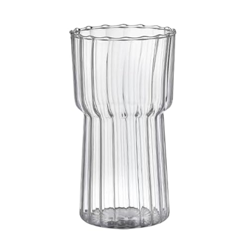 YJYJY Tasse Weinglas Ripple Vintage Glas Haushaltsglas Saft Kaffee Eistee Becher YJYJY Tasse Weinglas Ripple Vintage Glas Haushaltsglas Saft Kaffee Eistee Becher von YJYJY