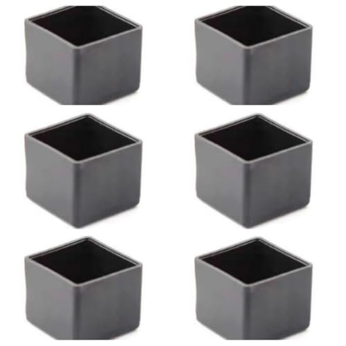 YKAFADE 16 Stück Quadratische Stuhlbeinkappen,80x80mm rutschfeste Schutzkappen Möbelfüße Pads Tischfußabdeckungen Silikon-Stuhlbein-Bodenschoner Stuhlbeine Stühle Fuß Protektoren für Hartholzböden von YKAFADE