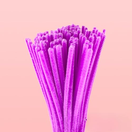 YKAFADE 200 Stück Pfeifenreiniger Chenilledraht, 30CM Pfeifenputzerdraht für Handwerk Dekorationen Pfeifenputzer zum Basteln Biegeplüsch Basteldraht für Kreative DIY-Projekte Basteldeko -Lila Rosa YKAFADE 200 Stück Pfeifenreiniger Chenilledraht, 30CM Pfeifenputzerdraht für Handwerk Dekorationen Pfeifenputzer zum Basteln Biegeplüsch Basteldraht für Kreative DIY-Projekte Basteldeko -Lila Rosa von YKAFADE