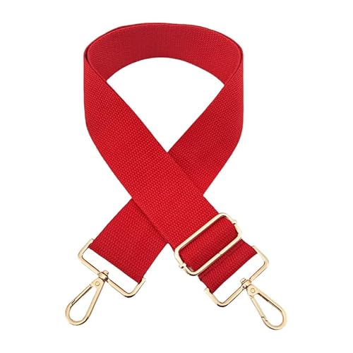 YKAFADE 72-130CM Verstellbar Schulterriemen 5CM Tragegurt Schultergurt für Handtaschen Schultertasche Tragetaschen Umhängegurt Taschengurte zum Wechseln Herren Taschenriemen Zubehör-Rot von YKAFADE