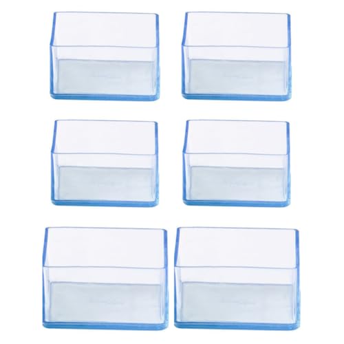 YKAFADE 8 Stück Stuhlbeinkappen Rechteckige 35x45mm Silikon Schutzkappen für Stuhlbeine Bodenschoner für Stühle Stuhlbeinschoner für Stuhlbeine Möbelfüße Pads Tischfußabdeckungen für Hartholzböden von YKAFADE