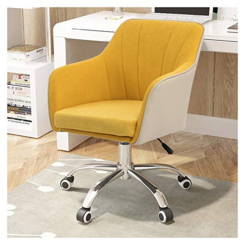 Drehschreiberstuhl Rolling Schwenkstuhl, ergonomischer Computerstuhl mit verstellbarer Höhe, komfortabler armloser Schreibtischstuhl für Führungskräfte, Zeichnen, Spiele oder Büro für Home Office von YKCITSQTR