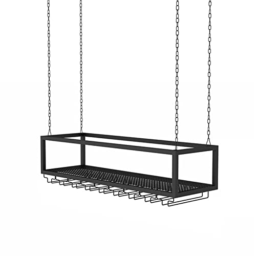 Küchen Veranstalter Weinregal Decke Hanging Bar Einheit Hängende Weinglashalter Weinregal mit Decken Metall Eisenkette Weinflaschen Racks Metall schwimmende Organizer Regale für Bars Restaurants Küchen Veranstalter Weinregal Decke Hanging Bar Einheit Hängende Weinglashalter Weinregal mit Decken Metall Eisenkette Weinflaschen Racks Metall schwimmende Organizer Regale für Bars Restaurants von YKCITSQTR