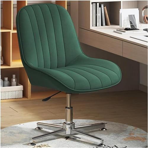 YKCITSQTR Bein Office Stuhl Armless Office Desk Stuhl Keine Räder hoher Rücken -Schwenk -Taskstühle Höhenanpassung Computerstuhl (Größe: Größe, Farbe:/k Grau) von YKCITSQTR