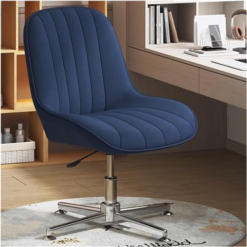 YKCITSQTR Bein Office Stuhl Armless Office Desk Stuhl Keine Räder hoher Rücken -Schwenk -Taskstühle Höhenanpassung Computerstuhl (Größe: Größe, Farbe:/k Grau) von YKCITSQTR