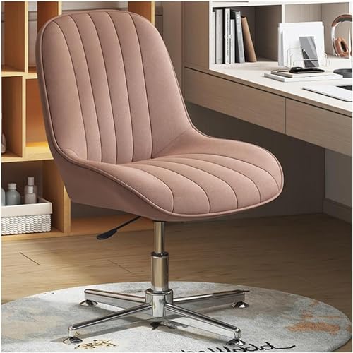 YKCITSQTR Bein Office Stuhl Armless Office Desk Stuhl Keine Räder hoher Rücken -Schwenk -Taskstühle Höhenanpassung Computerstuhl (Größe: Größe, Farbe:/k Grau) von YKCITSQTR