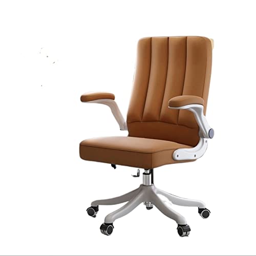 YKCITSQTR Büroräume Ergonomischer Bürostuhl mit lumbaler Unterstützung und Flip -Armlehnen, Verstellbarer Height -Schwenk -Führungsstuhl und PC -Schreibtischstuhl Computerstuhl (Farbe: B) von YKCITSQTR